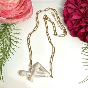 NEW⚜️Raw Keshi Baroque Pearl Necklace